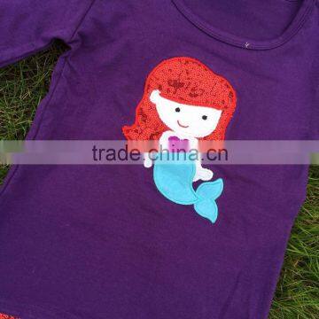 2-7t FALL/Winter Kids OUTFITS Mermaid Red Sequins Pant Sets Girls Hot Sell Cute Clothes Kids With Matching Accessories Set photo-3