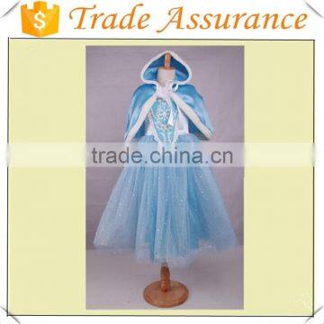 Children Party Cinderella Princess Dress With Cloak