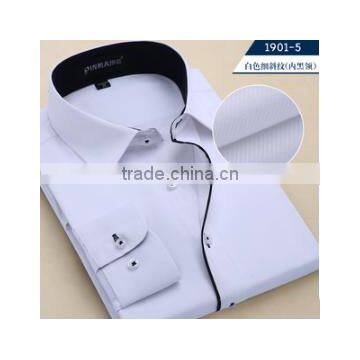 Solid Color Shirt China Supplier Competitive Price Oem Fancy Printed Collar&cuff Western Shirt for Men photo-5