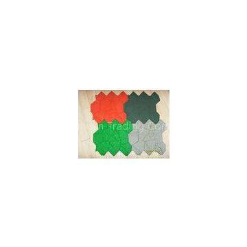 Kids Safety Playground Rubber Mats / Outdoor Rubber Play Mats Green