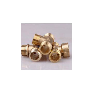 brass female tee  water pipe Accessories
