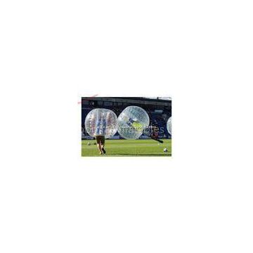 Big Clear PVC Inflatable Body Zorb , Football Games Bubble Bumper Ball 1.3mH