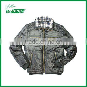 man shining effect fashion padding jacket