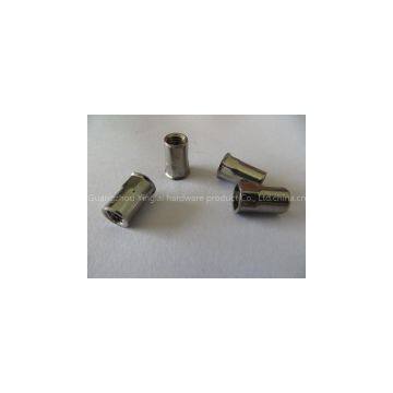 Stainless steel thin hex rivet nuts