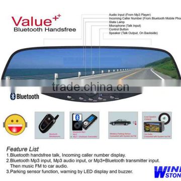 Car Bluetooth Handsfree Rearview Mirrors