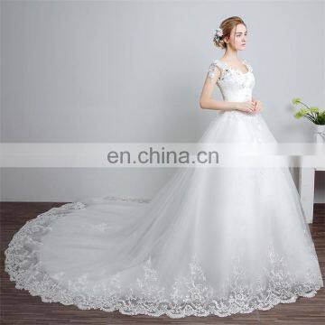 HS1606 Vintage Wedding Dress Customized Plus Size Beach Mermaid Bridal Gown photo-2