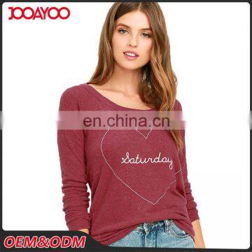 Wholesale New Fashion Style Backless Ladies Shirts Sweat Long Sleeve Casual Woman Shirt photo-2