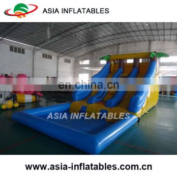 Factory Price Hot Selling Inflatable Water Slides With Pool, Inflatable Slide With Water Pool Games For Sale