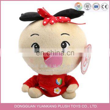 Cute plush stuffed soft doll lovely custom plush baby doll