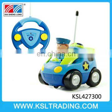 Lovely design 2 channel cartoon rc car toy including battery