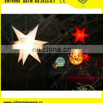 Factory Supplier LED light and halogen lamp colorful changing inflatable star