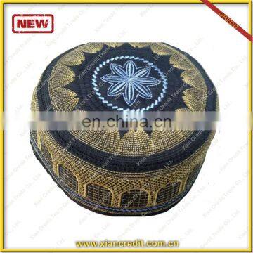 Prayer hat embroidery muslim cap