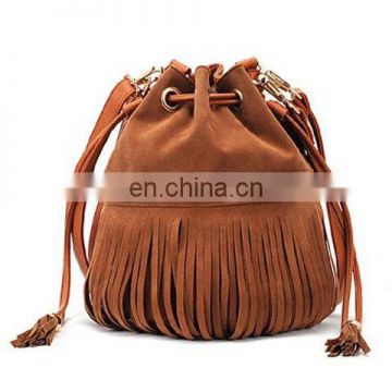 Fashion Rivets and Fringe Design Women's Crossbody Bag