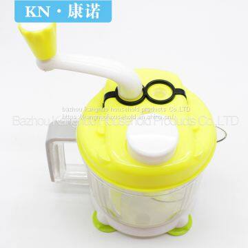 hot sell home kitchen tools plastic manual food processor chopper Meat Grinder Garlic Grater