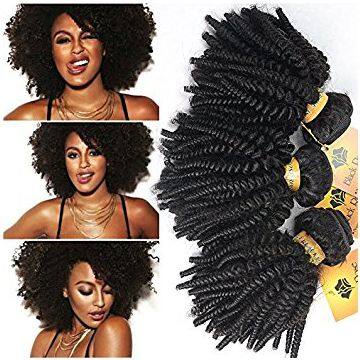 Brazilian 14inches-20inches Indian Curly Human Hair Grade 8a Indian Thick