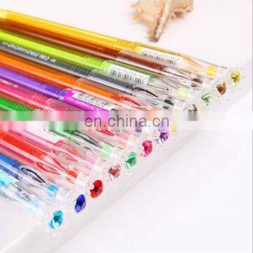 Hot Selling 12 Color Diamond Gel Pen Colorful Diamond Gel Pen Set 12pcs per Set photo-3