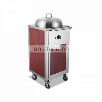 double holder electric Plate Warmer Cart