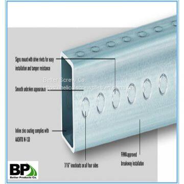 steel square pipes with holes