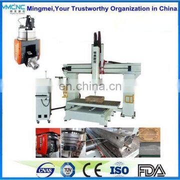 China suppiler factory price 5 axis cnc router carving machine price for wood car mold making