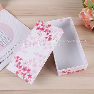 Foldable jewelry carton paper packaging red color box