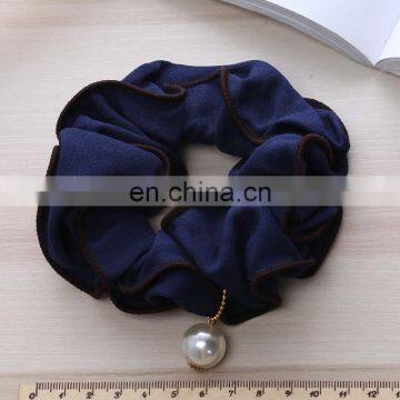 15colors Free Ship Summer Fashion Hair Accessories Pure Colors Silk-like Fabric Ladies Scrunchies photo-3