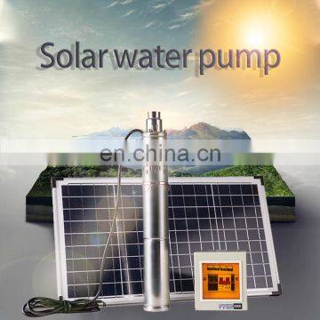 Stainless Steel Professional Deep Well Borehole Pond dc Solar Power Pumps Water Solar Submersible Pump China Solar Energy System photo-3