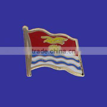 Custom quality novelty gift Kiribati World Flag Lapel Pin