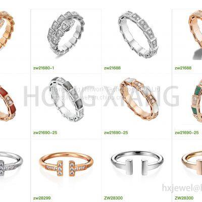 Brand Jewelry Style Fashion S925 Diamond Ring Set photo-2