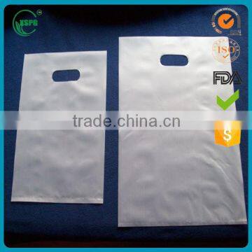 Die cut handle plastic bag