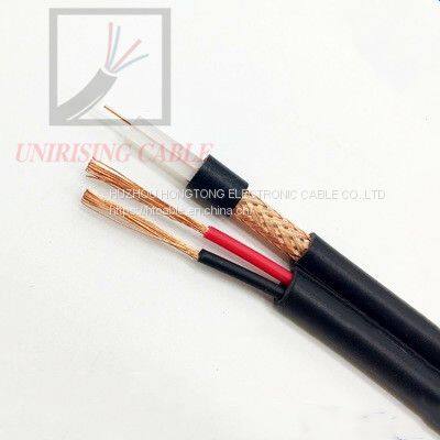 Cable coaxial de alimentación RG59 de 75 ohmios profesional siamés