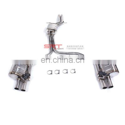 High quality exhaust system for Audi S6 4.0T downpipe with catalytic cat back with valve control stainless steel material