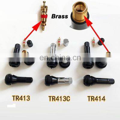 Tire valve Tr414 Tr413 for tubeless tire 100% anti leakage valves