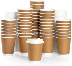 paper double wall insulated cup disposable coffee cups with lid