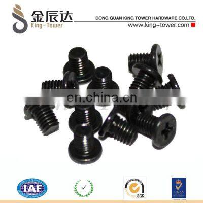 12 x M3x4mm Black 2.5\