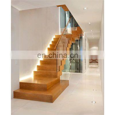 Interior Mono Beam Exterior Single Stair case Rail with led lights