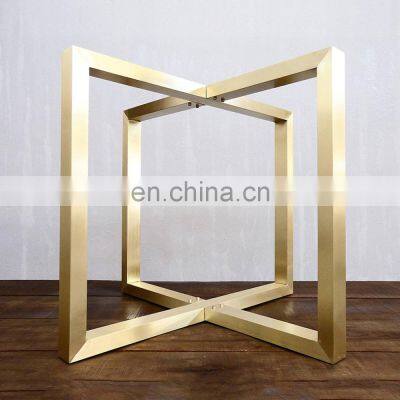 Gold Table Base for Dining Restaurant Table Top Sale Metal Furniture Leg