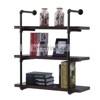 Bathroom Shelf 3 Tier Ladder Industrial Rustic Vintage DIY Hanging  Mount Metal Wooden Storage Rack Floating Bathroom Shelves