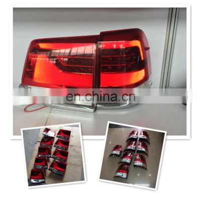 Maictop  Auto Parts Red Black Tail Lamp Rear Light for FJ200 LC200 2016 Land Cruiser