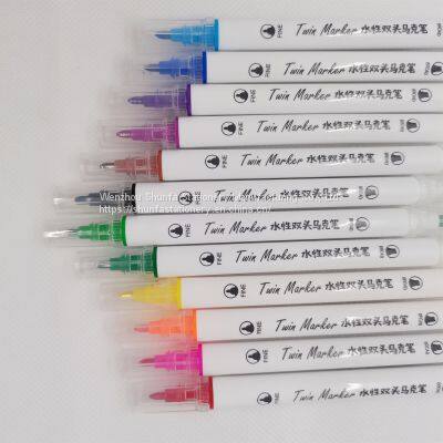 Качественные двусторонние водные маркеры для детей и школьников photo-5