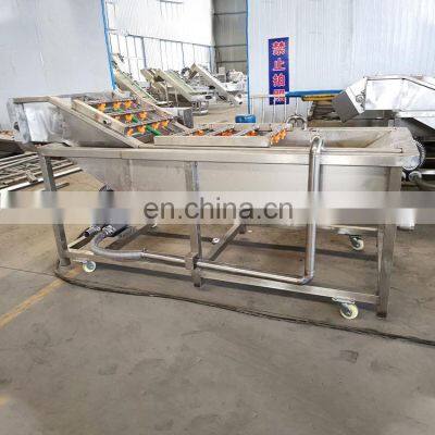 Small automatic fruit washer machine auto vegetable air bubble washing equipment cheap price for sale