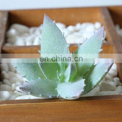 Flower Arrangement Accessories Fake Plastic Flower Decorcation Potted Flocking Artificial Succulent Plant Small Mini Plant