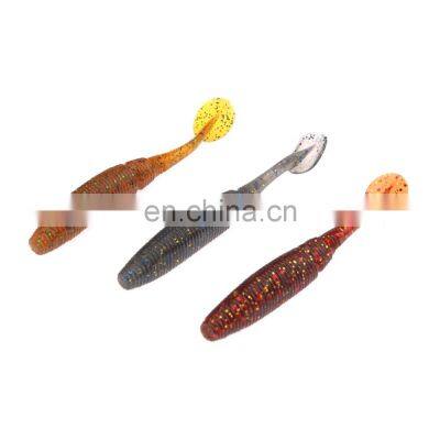 JOHNCOO 7cm 3g Soft Silicone Pesca Artificial Soft Bait Fishing Lure Swim Bait Fishing Worm Moggot Grub Fishing Lure