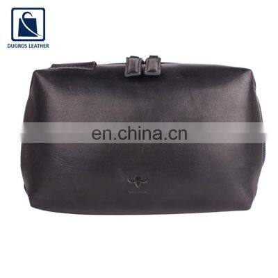 High Quality Best Selling Water Proof Lining Material Genuine Leather Toiletry Bag From Trusted Indian Exporter photo-5