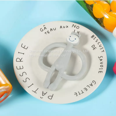 Hot Sale High Quality Silicone Baby Toys Monkey Teether Mold Making Silicone Toys Teething photo-4