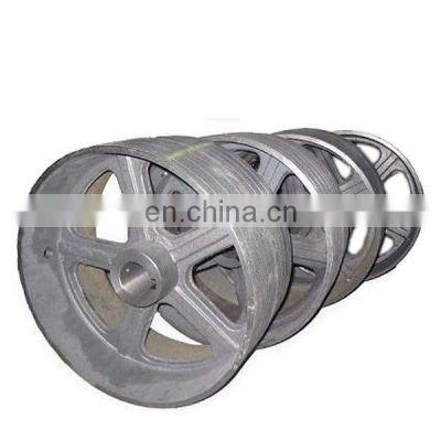 high quality cast iron elevator parts pulley sheave,elevator guide pulley