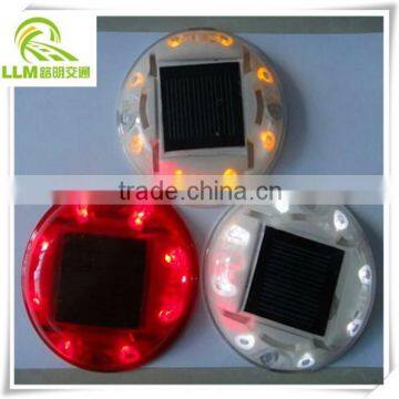 Direct manufacture 360 degree visible colorful IP67 waterproof plastic round solar road stud