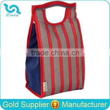 Striped Tower Shape Insulated Lunch Bag,Lunch Bag For Office