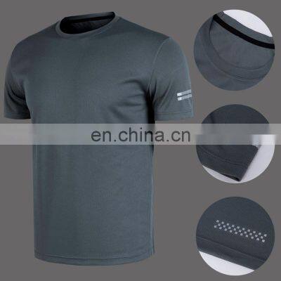 Plus Size Men's Outdoor Sportswear Quick Dry Mesh Short Sleeve Fitness Gym T Shirt Anti-pilling Workout Training Active Wear photo-5