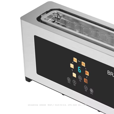 Tenfly Stainless Steel 2 Slice Toaster, Automatic Pop-up TouchScreen Bread Toaster, Home Breakfast Sandwich Maker Factory Custom photo-5