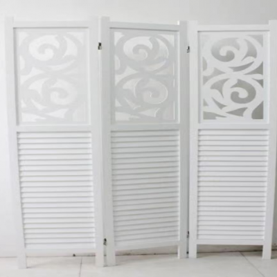 Vintage Furniture Screen Chinese Wood Room Divider photo-2